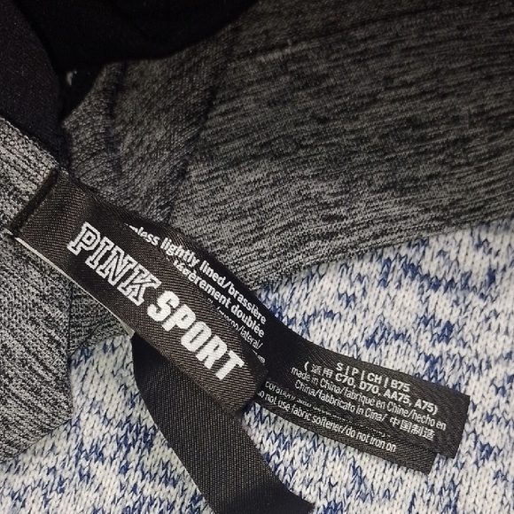 PINK Victoria's Secret Gray Racerback Sports Bra - Picture 5 of 6